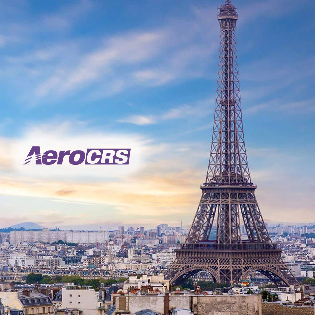 Paris overview with AeroCRS logo